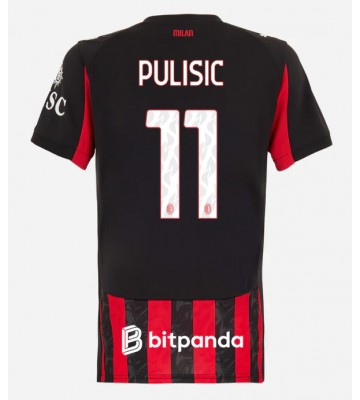 AC Milan Christian Pulisic #11 Hjemmebanetrøje Dame 2025-26 Kortærmet